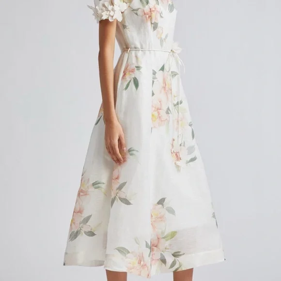 Zimmermann liftoff flower midi dress - Picture 4 of 15
